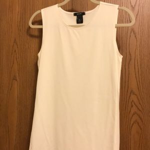 Alfani cream college sleeveless shell top